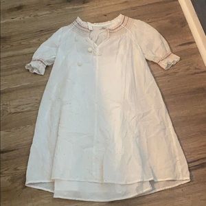 Madewell white with speckled dots. Never worn.